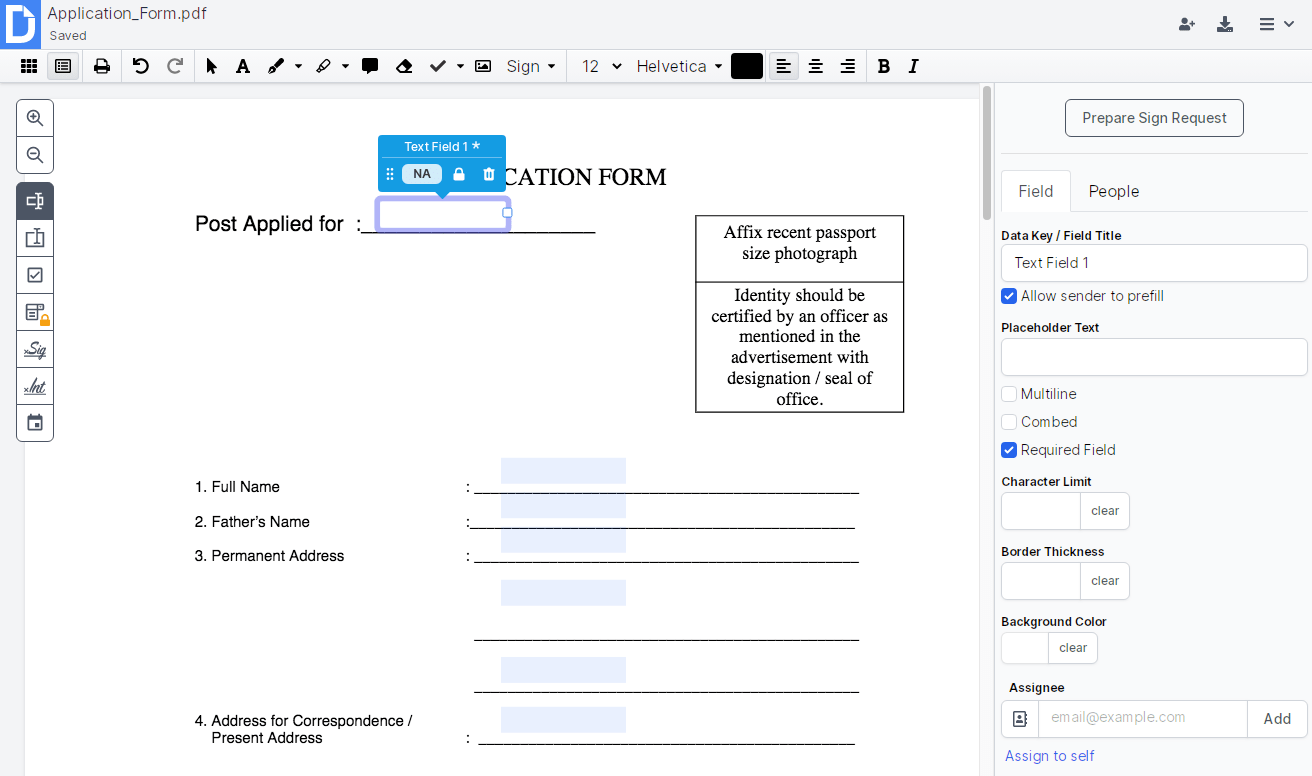 fillable form hub3