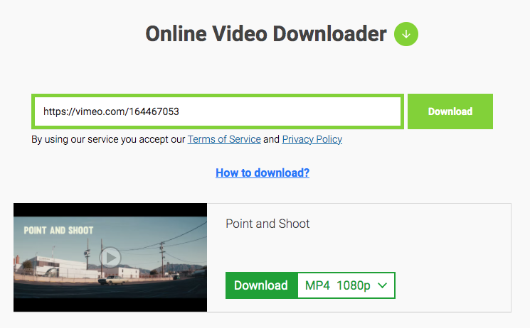 download video to mp4 via savefrom.net