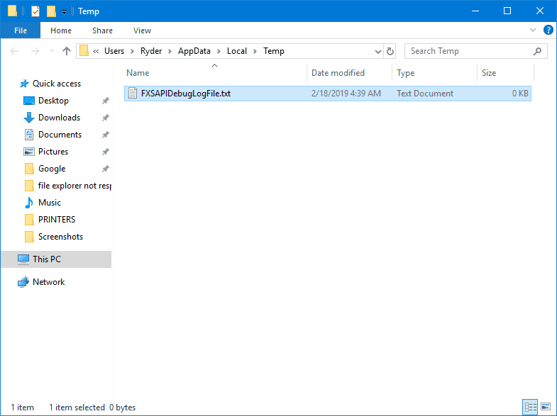 Temp user data. How to access Temp files.