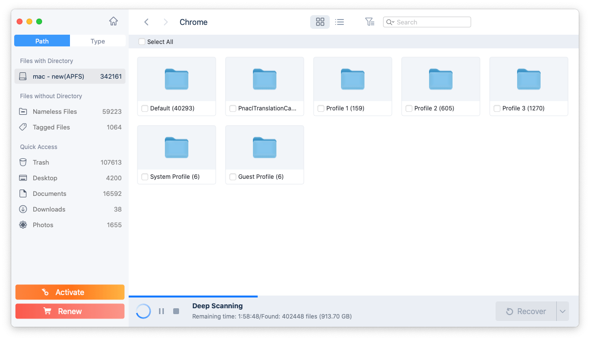 recover chrome history 02
