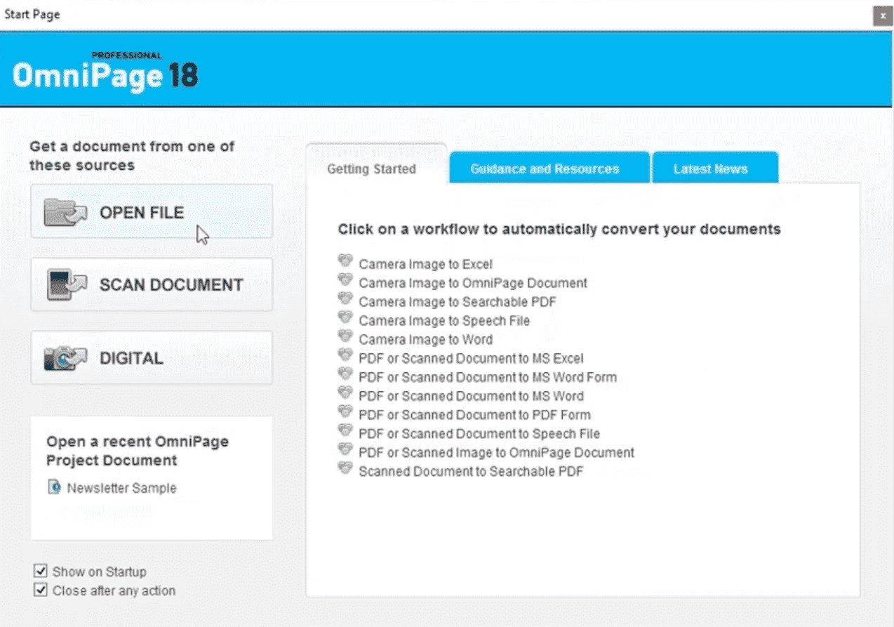 ocr windows omnipage2