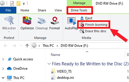  burn dvd from video_ts and audio_ts files  without software 02