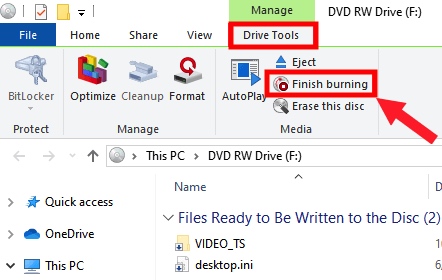 burn dvd from video_ts and audio_ts files without software 02