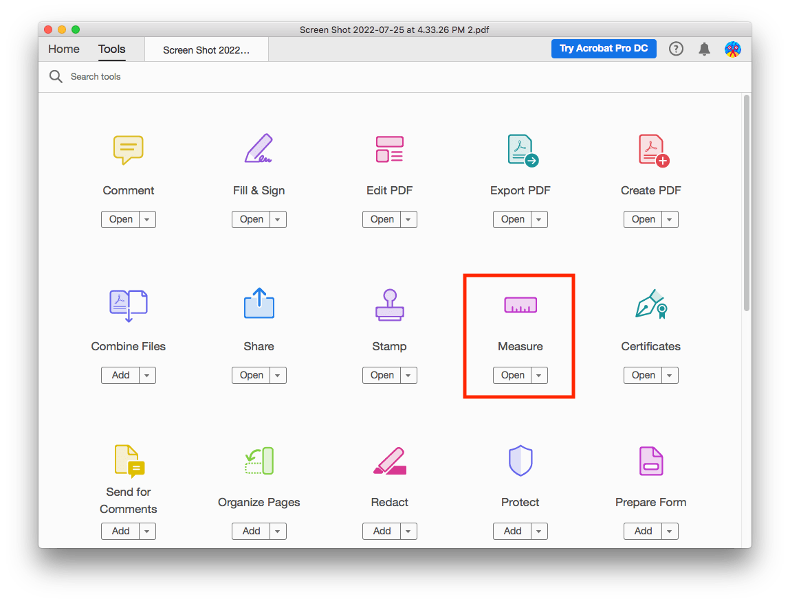 adobe acrobat measuring tool download