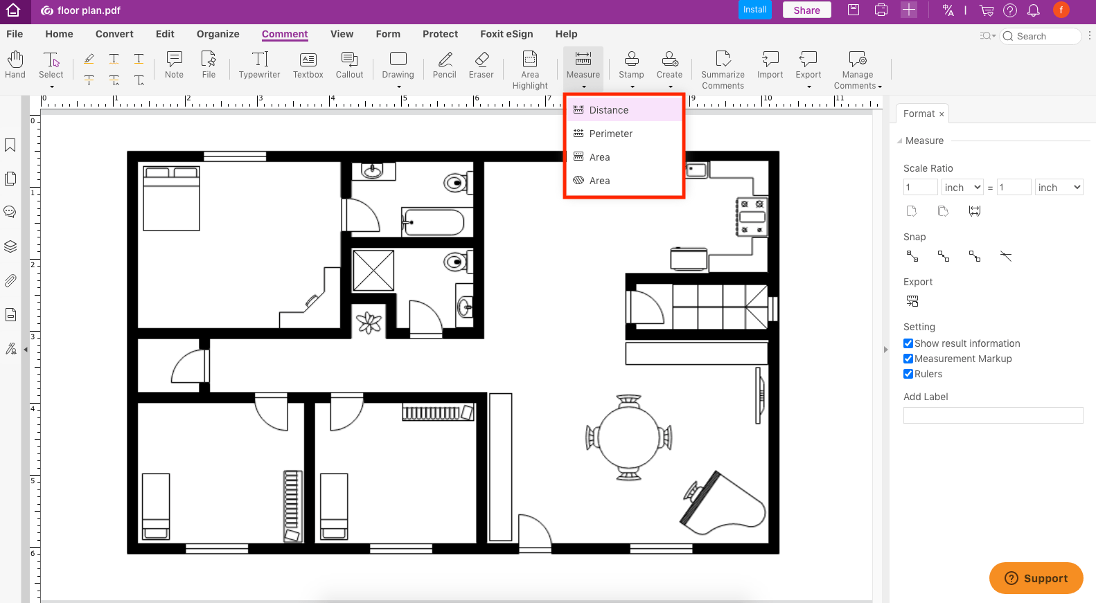 pdf measure foxit1