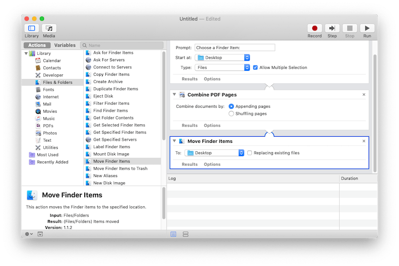 combine pdf automator 04