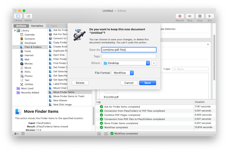 combine pdf automator 06