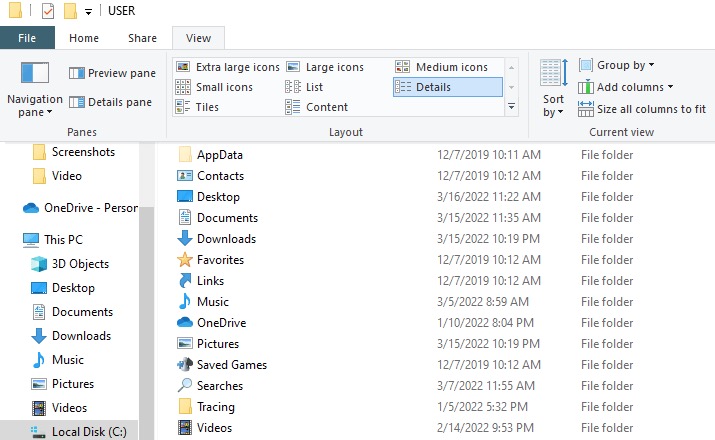 file explorer