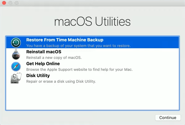 restore from time machine 01