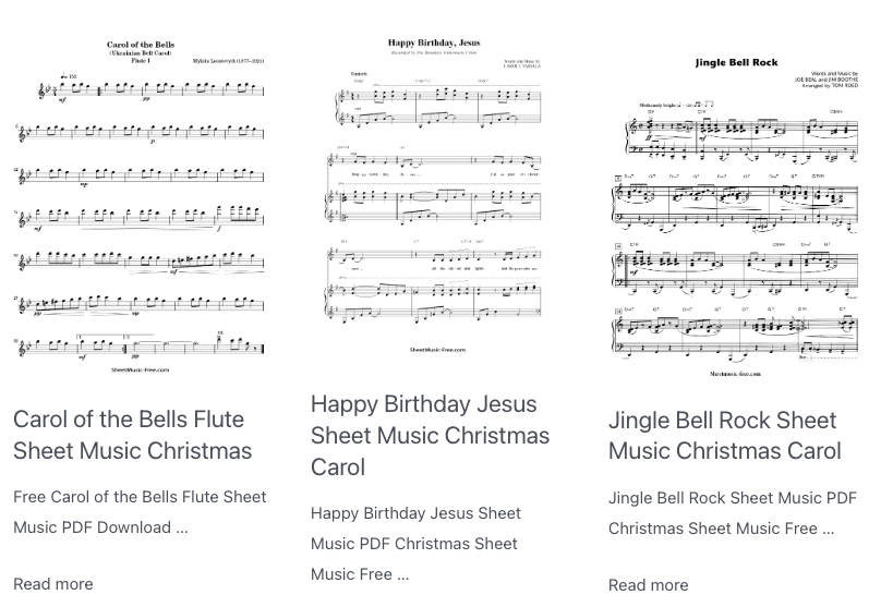 eten toediening kwartaal 50 Popular Christmas Piano Sheet Music PDF for Free Print and Download