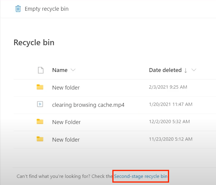 second recycle bin 01
