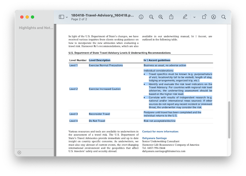 copy pdf table manually