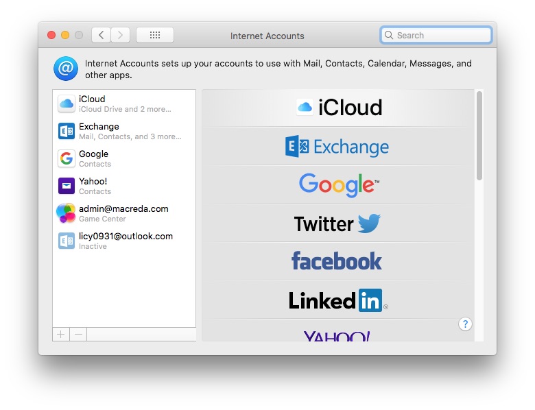 add iCloud account