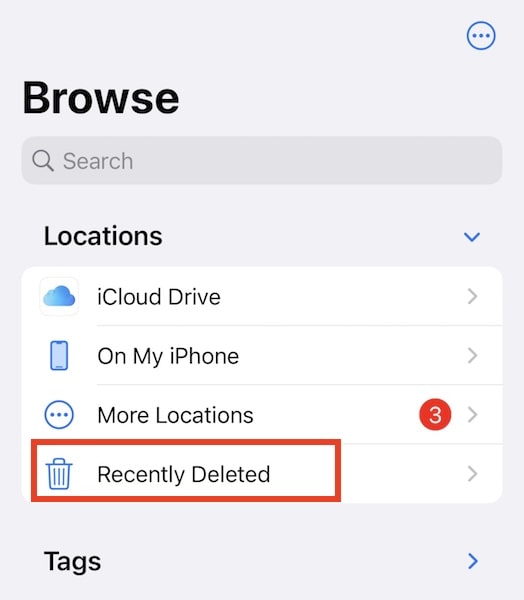 recover recently deleted icloud files ios 02