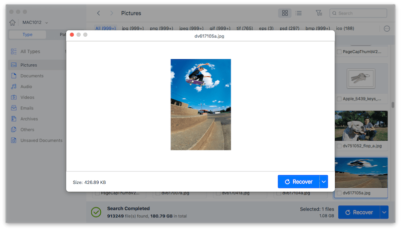 preview and fix corrupted photos on Mac