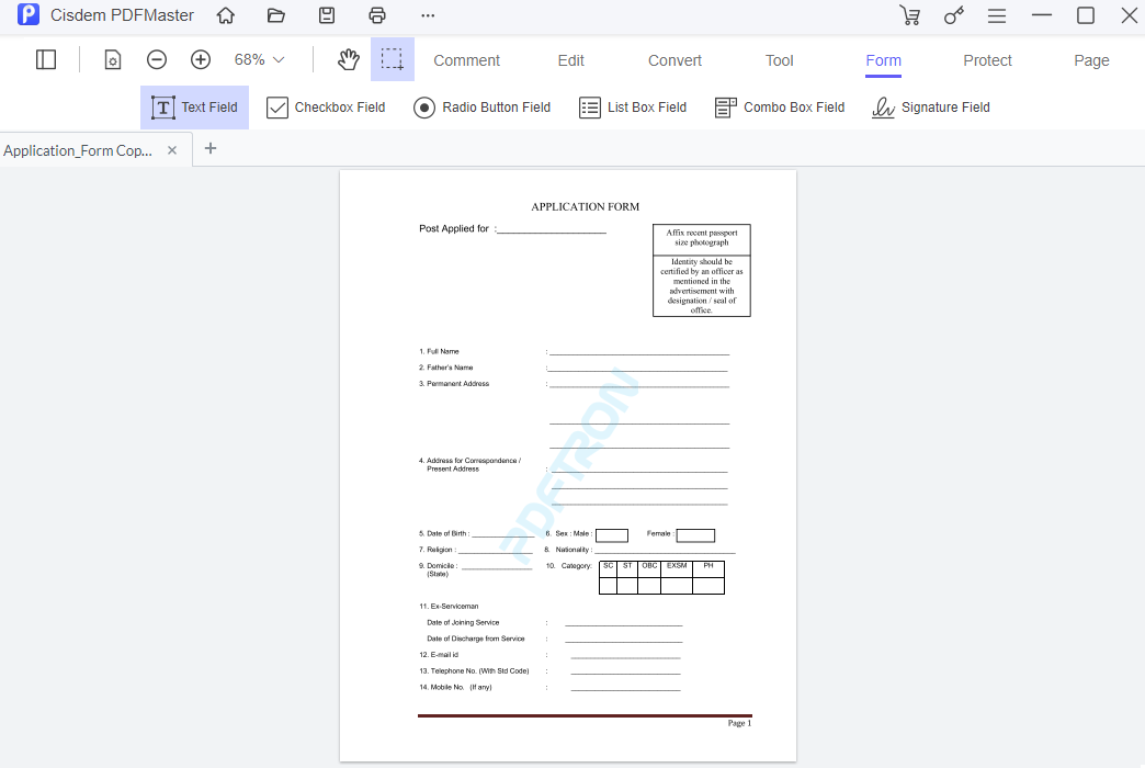 PDF入力フォーム作成法:入力可能なPDFを作りましょう!