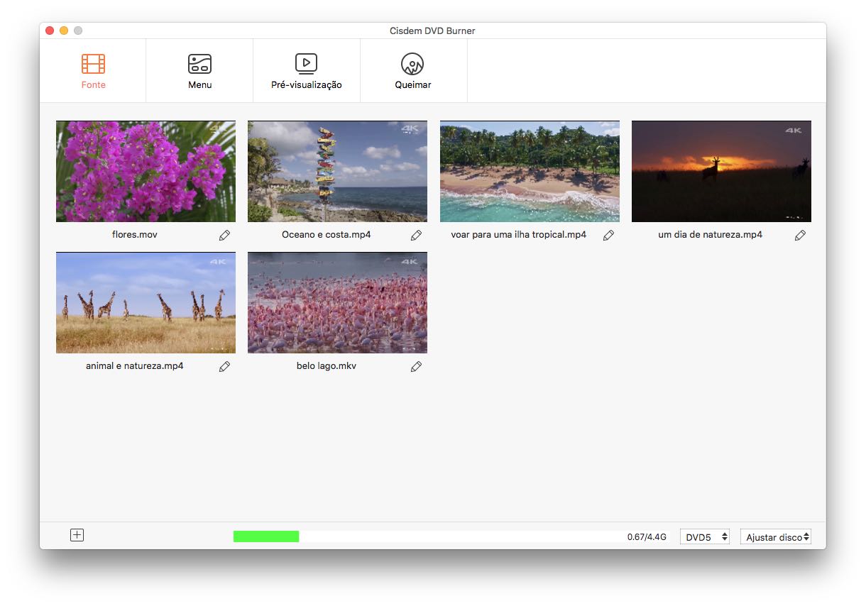 Grave MKV em DVD no Mac com gravador de DVD 01