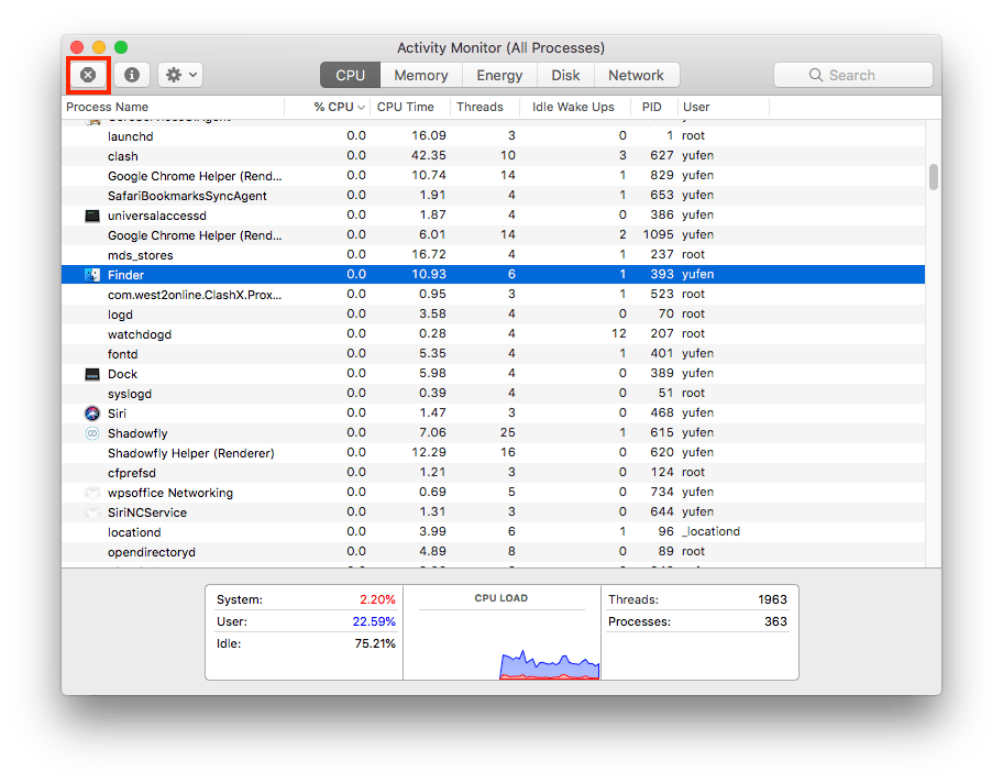 relaunch finder via activity monitor 02