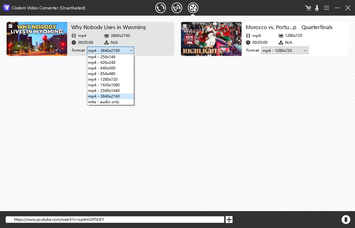 choose suitable output quality