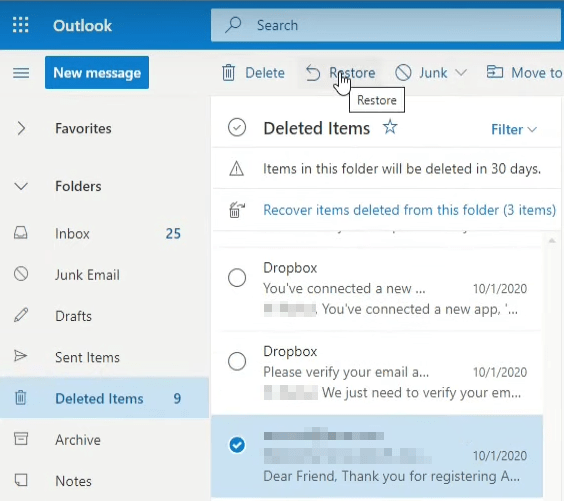 recover emails in outlook 02