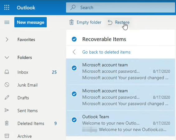 recover emails in outlook 04