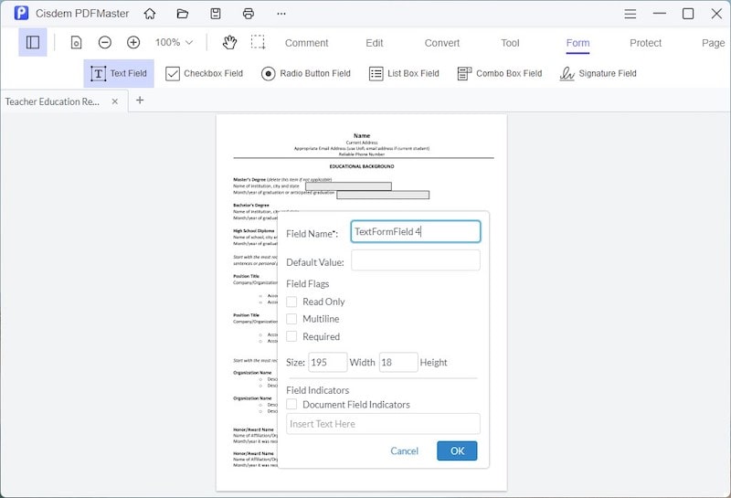 create fillable form master 03
