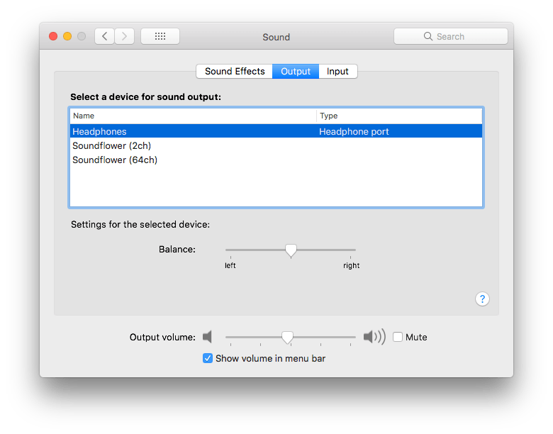 mac sound settings