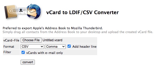 clicking the Format dropdown menu bringing up the CSV option