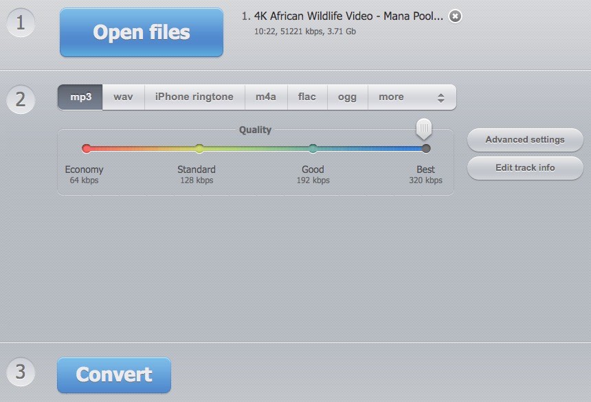 online audio converter