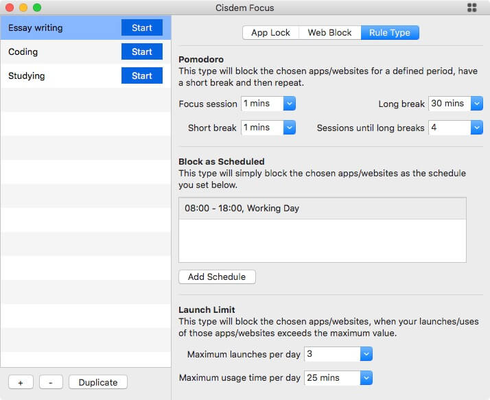 the Pomodoro method