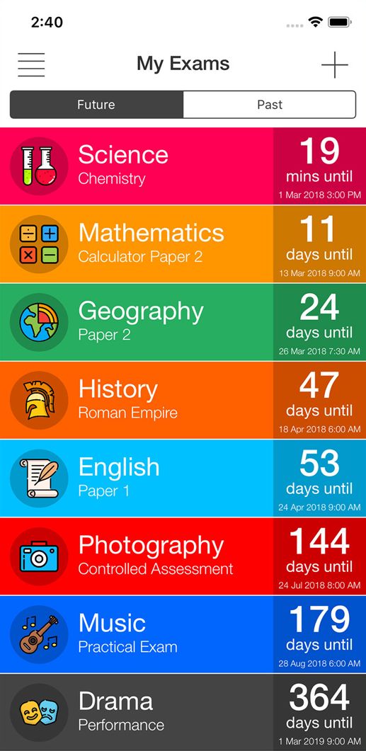 Exam Countdown