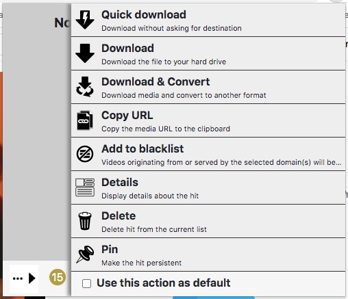 choose to download embedded videos with extension