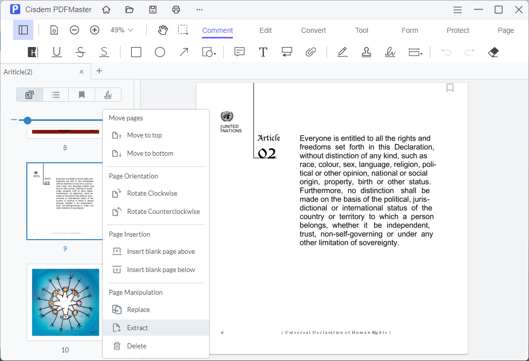 extract pages master01