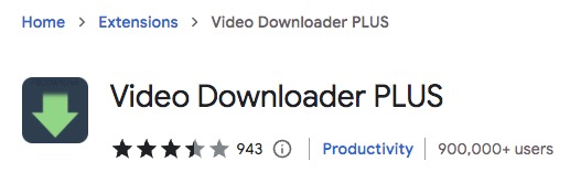 add video downloader plus as extension