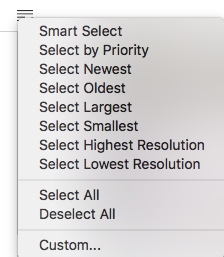 a list of the eight selection rules 