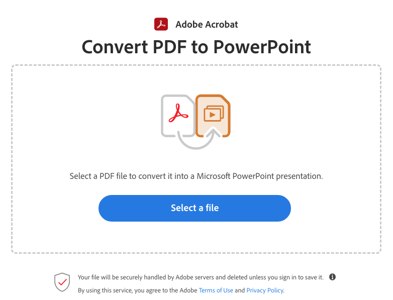 convert pdf to ppt adobe