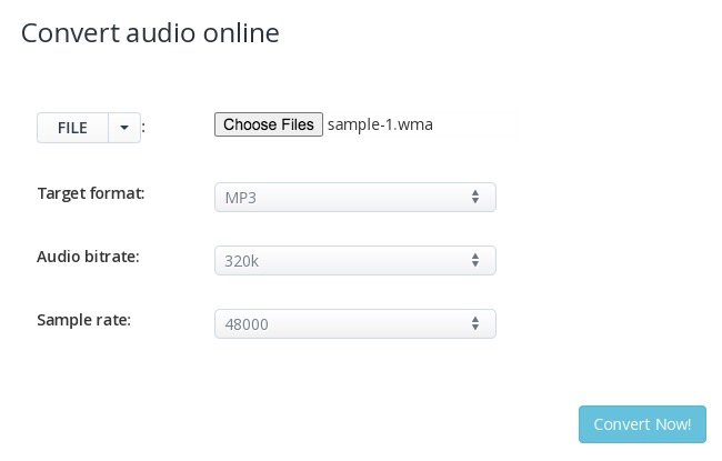 upload wma file to aconvert.com