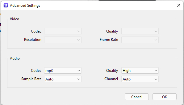 make an advanced setting cisdem