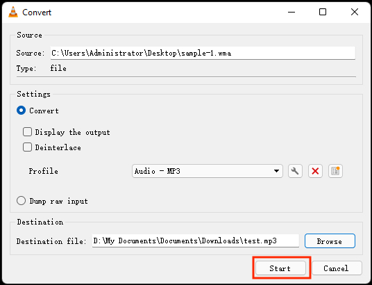 convert wma to mp3 on windows 10 with vlc media player