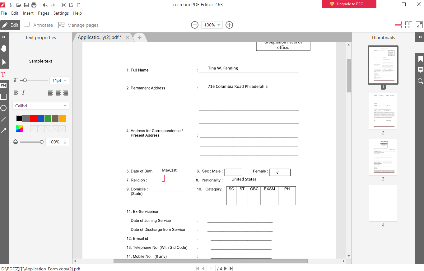 fillable pdf form creator icecream