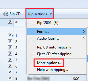 fill in ripping settings