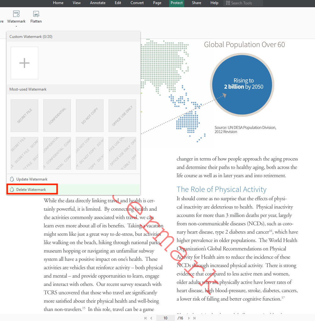 remove watermark from pdf swifdoo1