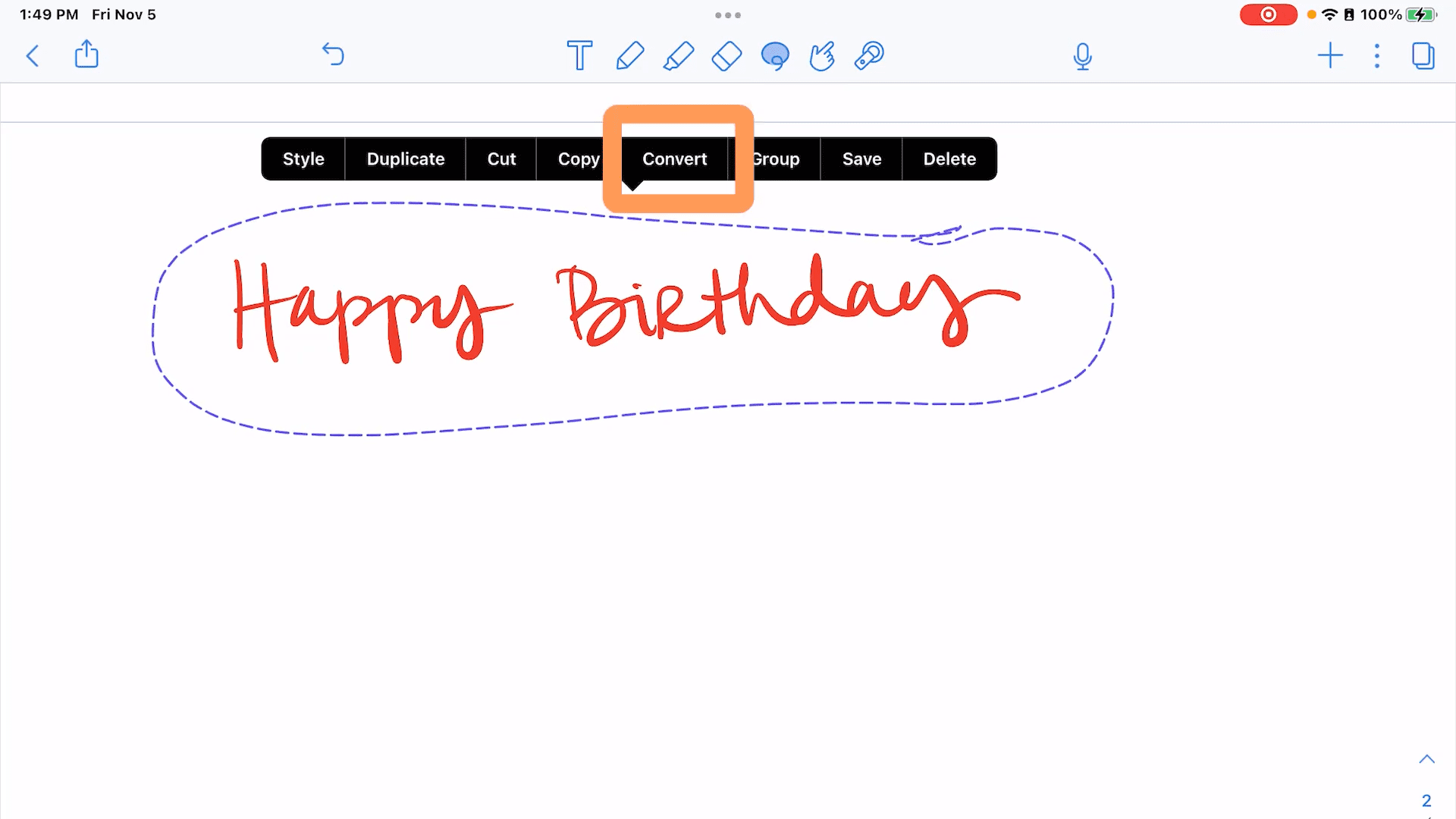 handwriting to text notability