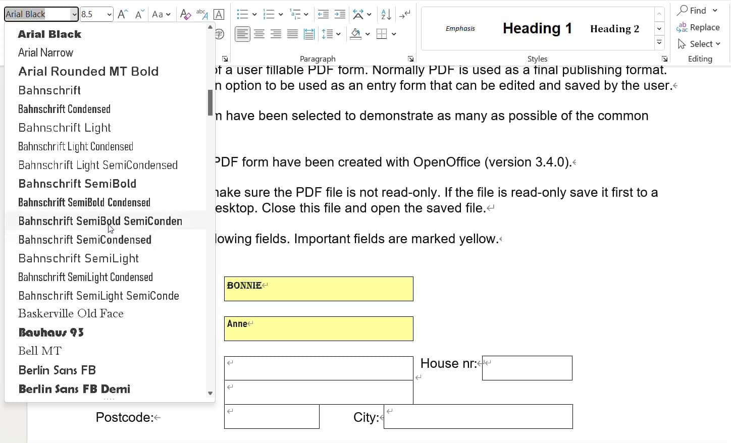 change form font cisdem05