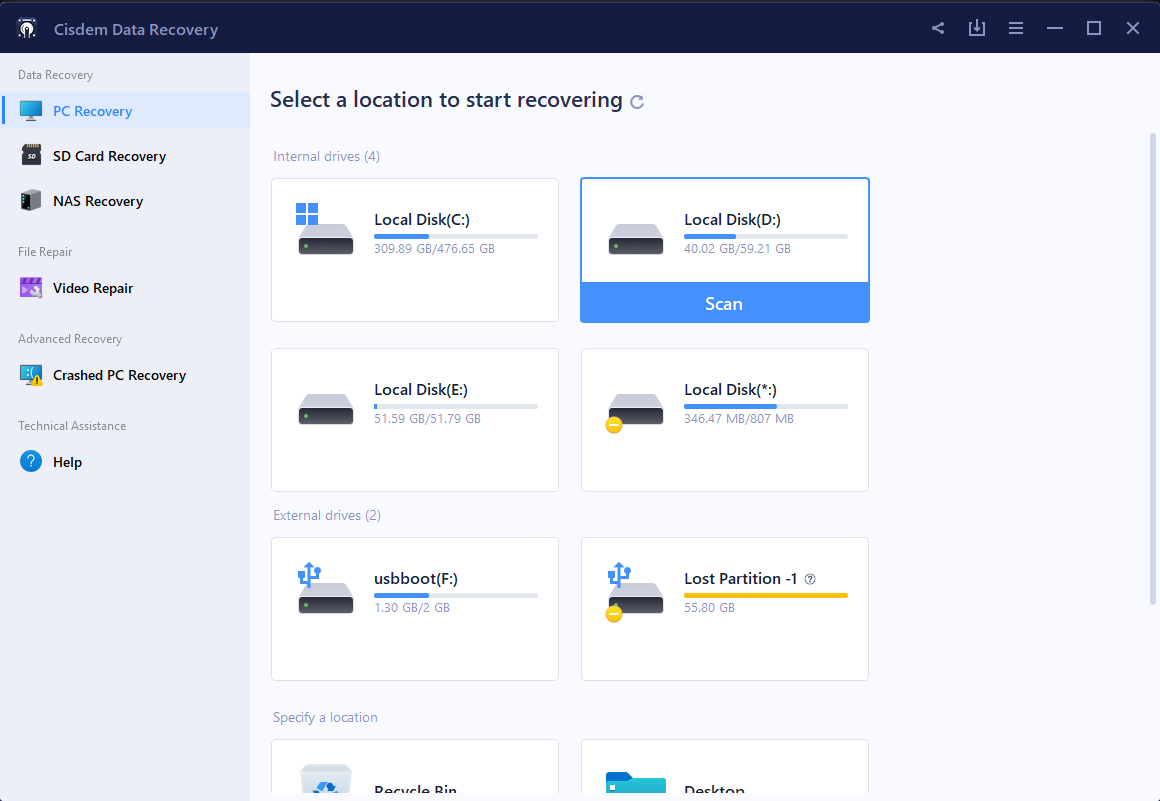 Cisdem Data Recovery for Windows User Guide