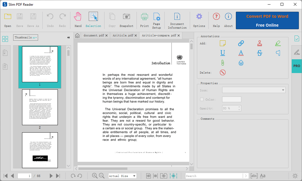 slim pdf reader