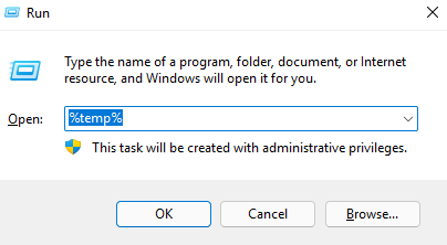 recover from temp windows