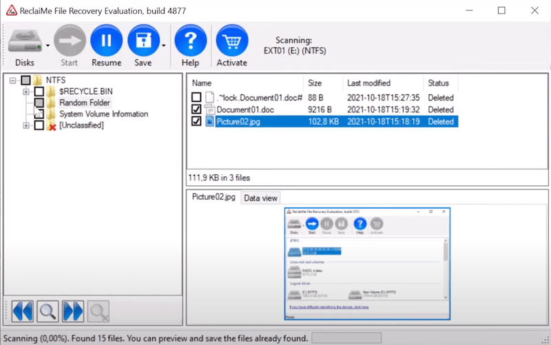 reclaime file recovery