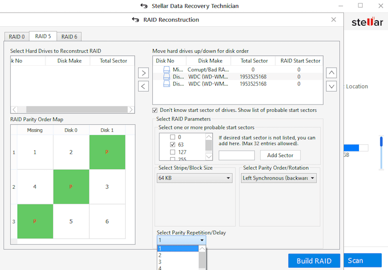 stellar raid data recovery