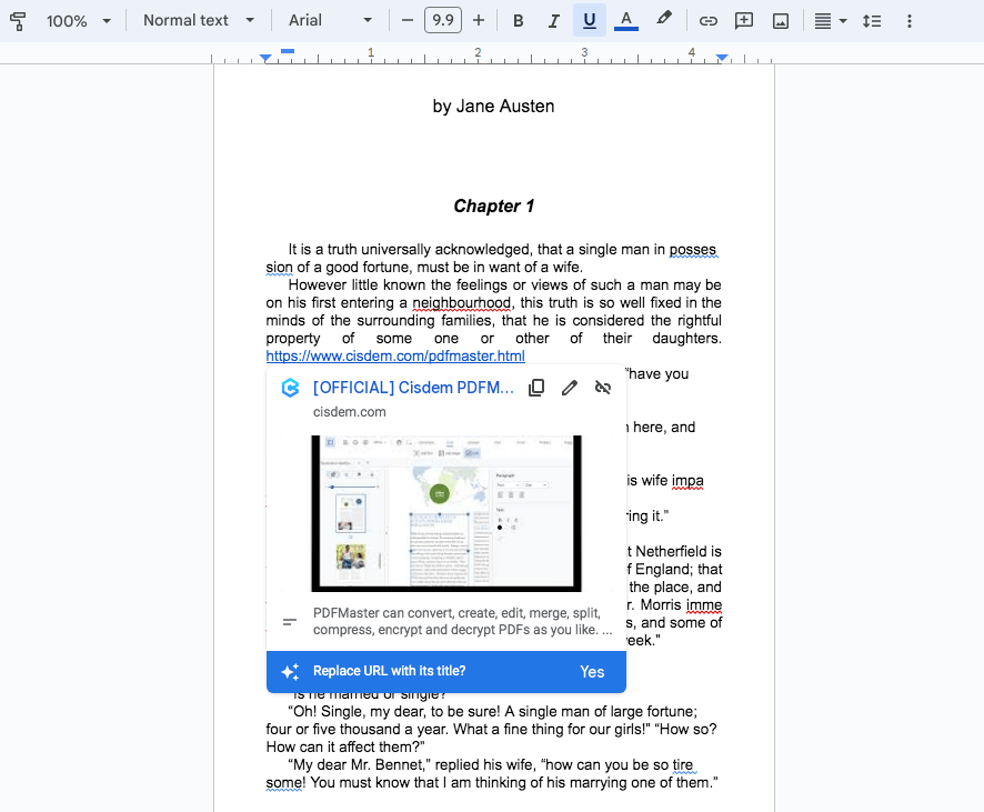 add hyperlink google docs3